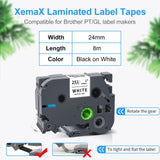 1 x RAW Customer Returns 3x XemaX Compatible for Brother TZe-251 24mm Label Ribbon Brother P-Touch Ribbons Replacement for TZe 251 TZe251 TZc-251 Brother Black on White Label Tape for Brother P-touch D600VP E550W P750W D610BT - RRP €17.99