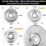 1 x RAW Customer Returns 3 pieces wood grinding disc rasp disc set for angle grinder, wood carving disc wood carbide grinding disc woodworking tool angle grinder angle grinding disc 125 22mm - RRP €21.62