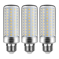 1 x RAW Customer Returns tebio LED Silver Corn Bulbs E27 25W 200W Incandescent Equivalent Non-dimmable 3000K Warm White 2500LM Medium Edison Screw Candle Bulb, 3-Pack - RRP €22.22