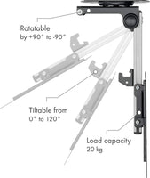 1 x RAW Customer Returns SCHWAIGER LWHD3720 513 TV ceiling mount TV mount for displays 17-37 inch sloping roof wall ceiling foldable rotatable max. 20 kg - RRP €42.43