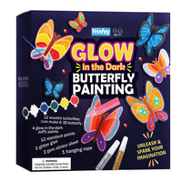 2 x Brand New Yrinfay Glow in the Dark Butterfly Painting Set for Kids - Paint and Make Your Own 3D Wooden Butterflies - Wooden Craft Sets Gifts for Girls Boys 6 7 8 9 10 11 12 Years - RRP €34.28