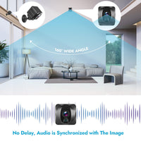 1 x RAW Customer Returns OFOCASE Mini Camera, 1080P Magnetic WiFi Camera Surveillance Camera Indoor, 4K HD Camera Live Transmission Mobile Phone APP, Baby Monitor Security Camera Pet Camera Motion Detector Night Vision - RRP €30.24