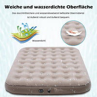 1 x RAW Customer Returns Dametay Self-Inflating Air Mattress with Integrated Electric Pump Inflatable Mattress Air Bed Self-Inflating Air Mattress for 2 People for Camping Outdoor Indoor 200 x 152cm - RRP €50.41