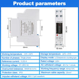 1 x RAW Customer Returns Jadeshay Electricity Meter for Balcony Power Station, 1P Single Phase Electricity Meter DIN Rail AC Meter 5 32 A KWh Meter 220V Power Consumption Monitor Electronic Counting  - RRP €16.61