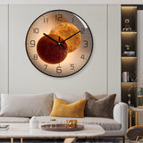 1 x RAW Customer Returns HMAKGG Wall Clock Without Ticking Sounds, Wall Clock Large 40CM Clock Wall Modern, Wall Clock Battery Operated Wall Clock Living Room, Round Wall Decoration, ABS Glass - RRP €39.99