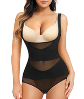 1 x RAW Customer Returns Junlan Body Shapewear - Women s Tummy Shaping Bodysuit, Black, XL - RRP €24.0