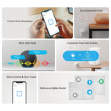 1 x RAW Customer Returns SONOFF S26R2ZB Zigbee socket, smart plug with timer and voice control, smart socket compatible with Alexa, Echo Dot, Philips Hue, Google Home and IFTTT, requires Zigbee hub, 2 pieces - RRP €28.99