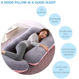 1 x RAW Customer Returns SHANNA Pregnancy Pillow U Shaped XXL, Large Nursing Pillow Side Sleeper Pillow, U Shape Body Pillow with Removable and Washable Cover, 70 145CM Pregnancy Pillows - RRP €44.9