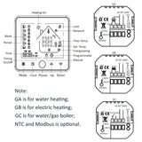 1 x RAW Customer Returns BecaSmart Series 002 16A WiFi Smart Thermostat for Electric Heating, Room Thermostat with Voice Control and Programmable Compatible with Tuya App, Alexa and Google Home White  - RRP €44.54