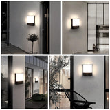 1 x RAW Customer Returns Lightsjoy 18W outdoor light LED wall light outside IP65 outdoor lamp neutral white wall outdoor wall light modern wall lamp waterproof outdoor lighting aluminum for outdoor area outdoor wall light - RRP €34.27