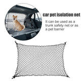 1 x RAW Customer Returns DASNTERED Car Dog Barrier Net, Universal Car Pet Barrier Safety Net for Dog Pet Children, Mesh Fence Safety Barrier Separation Net Fence Protection Black  - RRP €18.99