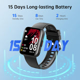 1 x RAW Customer Returns Smartwatch Men Women, 1.69 Curved Screen Fitness Watch with Heart Rate Monitor Sleep Monitor, Heart Rate, Pedometer, 22 Sports Modes Fitness Watch, IP68 Waterproof Smart Watch for Android iOS - RRP €40.33