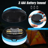 4 x Brand New Camping Lantern Waterproof LED Lights for Outdoor Camping Battery Powered Tent Light 3 Modes for Power Outage Emergency Fishing Hiking Blue, 2 Pieces  - RRP €81.6