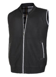 1 x Brand New Yukirtiq Men s Fleece Vest Knitted Vests Fleece Lining Sleeveless Cardigan Thick Gilet Casual Vest Pullover Cardigans Winter Vest with Zip Black M - RRP €22.1