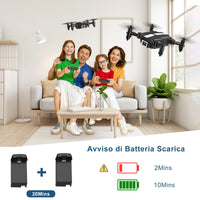 1 x RAW Customer Returns Wipkviey T25 Mini Drone for Kids Drones with 1080P Cameras for Beginners, FPV Foldable RC Quadcopter Toys with 2 Batteries, Carrying Case Birthday for Boys, Girls - RRP €89.99