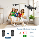 1 x RAW Customer Returns Wipkviey T25 Mini Drone for Kids Drones with 1080P Cameras for Beginners, FPV Foldable RC Quadcopter Toys with 2 Batteries, Carrying Case Birthday Gifts for Boys, Girls - RRP €89.99