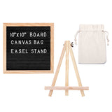 1 x RAW Customer Returns Rose Kuli Felt Letter Board, Felt Wooden Back with 352 Letters and Numbers, Equipped with Scissors, Linen Bag, Wooden Support Frame, Unique Expression 25x25 cm - RRP €28.99