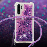 2 x Brand New HongMan Mobile Phone Chain Compatible with Samsung Galaxy S20 FE S20 FE 5G Glitter Liquid Moving Quicksand Mobile Phone Case Case with Neck Strap Mobile Phone Cord with Protective Case with Strap Chain Case Purple  - RRP €18.82