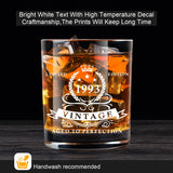 11 x Brand New LIGHTEN LIFE 31 birthday gifts for men,1993 whiskey glass in valuable wooden box,360 ml whiskey bourbon glass for 31 year old father,husband,boyfriend-360 ml - RRP €164.89