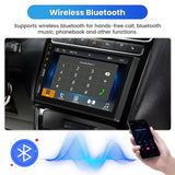 1 x RAW Customer Returns Hikity 1Din Car Radio with Apple Carplay Android Auto with 7 inch Screen, Touch Display with Bluetooth EQ FM Radio Dual USB AUX Mirror Link Steering Wheel Control Rear View Camera Microphone - RRP €89.99