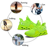 1 x RAW Customer Returns SSERHEHK Sports Shoes Running Shoes Breathable Lightweight Sneakers Gym Fitness Sneakers for Men Women G133 Green 39EU - RRP €40.33