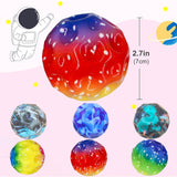 28 x Brand New Pack of 2 jump rubber ball, space ball, bounce hole ball, space ball mini bouncing ball toy, astro jump ball bounce ball, power space balls toy, toy planetary bouncy balls for children outdoors - RRP €266.84