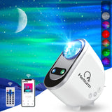 1 x RAW Customer Returns Starry Sky Projector, MERTTURM Smart Star Projector Lamp, 3D Galaxy with Voice Control, Timer, Bluetooth Speaker, Night Light for Children s Room Decoration Birthday Gift - RRP €34.25