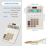 1 x RAW Customer Returns OSALO Calculator Desktop Calculator Large Display Large Buttons 12-Digit Office Calculator Writing with Value Added Tax Function OS-130T  - RRP €19.48