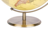 1 x RAW Customer Returns EXERZ 30cm Antique Globe- Metal Base Bronzed Color- Carte en Anglais- Large Rotating Globe - Educational Geographic Modern Desk Decoration - for School, Home and Office - RRP €59.99