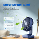 1 x RAW Customer Returns OCOOPA USB Fan Ultra Quiet - 4000mAh Table Fan, 4 Speeds, Mini Fan for Desk, Home and Office - RRP €25.99