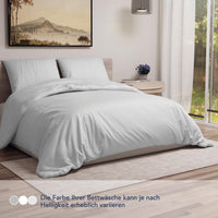 1 x RAW Customer Returns Dreamzie - Bedding set 200x220 cm with 2 pillowcases 80x80 cm white - Duvet cover 200x220 adults made of 100 microfiber - Certified without chemicals Oeko TEX  - RRP €22.99