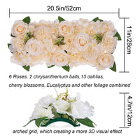 1 x Brand New BLOSMON artificial flowers wedding decoration roses artificial flowers 4 pieces champagne rose table decoration wedding artificial flower silk flowers bouquet arrangement for home baby party table centerpiece decoration - RRP €77.63