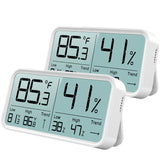 1 x RAW Customer Returns BFOUR Indoor Hygrometer, Digital Thermometer Hygrometer Moisture Thermo-Hygrometer Humidity Meter Room Temperature Gauge - RRP €21.13