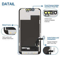 1 x RAW Customer Returns YOXINTA Display for iPhone 13 6.1 , iPhone 13 LCD Screen Replacement Digitizer Full Assembly, 3D Touch, Face ID, Waterproof Adhesive, Screen Protector, Repair Tool - RRP €50.41