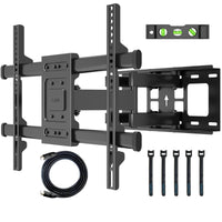 1 x RAW Customer Returns BONTEC TV wall mount for 32-80 inch screens up to 60kg, TV wall mount swiveling tilting universal TV mount for flat curved TVs monitors, max VESA 600x400mm - RRP €43.99