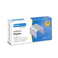 1 x RAW Customer Returns Rapesco S24602Z3 Galvanized Staples 24 6mm No.16 , Pack of 5000 - RRP €7.76