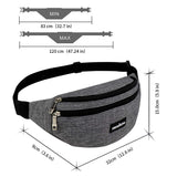 1 x RAW Customer Returns MOCOCITO Belt Bag for Women Men Bum Bag City Waterproof Hiking Bag, 04 - Black, Taille Unique, Fashionable - RRP €32.4