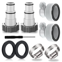 1 x RAW Customer Returns 4PCS pool hose adapter, pool adapter, adapter for Intex pool, hose adapter pool, hose adapter for pump, connection for 32 and 38 mm pool hose - RRP €17.14