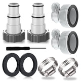 1 x RAW Customer Returns 4PCS pool hose adapter, pool adapter, adapter for Intex pool, hose adapter pool, hose adapter for pump, connection for 32 and 38 mm pool hose - RRP €18.0