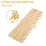 1 x RAW Customer Returns YAYODS 300 pieces bamboo wooden strips - wooden strips for crafts 40 cm long, 1 cm wide, natural wooden strips for DIY craft projects, model making - RRP €27.22