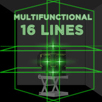 1 x RAW Customer Returns Cross line laser, KKnoon 4x360 lines cross line laser with tripod, 3000mAh 2 battery, 1.5m three-stage adjustable aluminum tripod, with lifting platform and magnetic wall mount laser spirit level - RRP €86.79