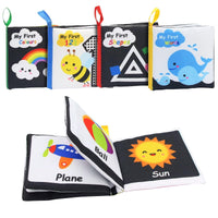 3 x Brand New Hapavis Cloth Toy Books, Sensory Books for Babies, High Contrast Black and White, Early Education Toys - RRP €57.6