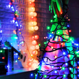 1 x RAW Customer Returns Acxilexy 12M Outdoor Solar String Lights, 100LED Solar Lights Outdoor, 8 Modes, Waterproof Copper Wire LED Fairy Lights, Decorative Solar String Lights for Garden, Christmas, Balcony, Patio - RRP €14.09