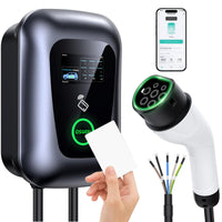 1 x RAW Customer Returns Osoeri EV Charger Type 2, 5m Charger for EV Type 2 Cable with RFID and APP Control, 1-32A EV Charger IEC 62196-2, Single Phase 7.36 Max or Three Phase 22kW Max EV Charger for EVs PHEVs, IP65 - RRP €484.02