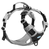 3 x RAW Customer Returns ThinkPet Anti Pull Dog Harness, Dog Harness with Handle, Easy to Control Dog Harness, Adjustable without Choking, Dog Harness, Reflective, Breathable, Padded S, Bright Black  - RRP €119.76