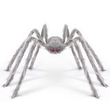 1 x RAW Customer Returns Decorative Spider for Halloween, Large 125cm, Scary Spiders with Size, Halloween, Garden, Outdoor, Props, Fireplace, Holiday Decoration - RRP €22.8