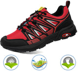 1 x Brand New Eagsouni Running Shoes Men Women Fashion Sneakers for Running Trekking Jogging Tennis Walking Fitness Sports Trainers - Red Black, 46 EU - RRP €58.8