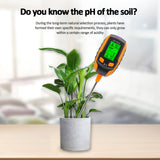 1 x RAW Customer Returns RUIZHI soil PH meter tester 4 in 1, soil tester moisture meter, PH value meter soil for lawn, greenhouse, garden, balcony flowers and plants - RRP €17.14