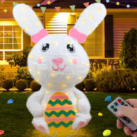 2 x RAW Customer Returns WUJUN 1M Easter Bunny Lights Foldable Indoor Outdoor Decoration Easter Egg Bunny Lamp with Remote Control 8 Lighting Modes for Yard Garden Lawn Party Decoration - RRP €46.54