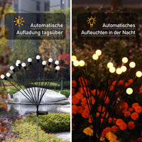 1 x RAW Customer Returns MLOQI Solar Garden Lights Outdoor Solar Lamps for Outdoor Garden Firefly Garden Lights 12 LED Lights Firefly Solar Garden Lights Yard Patio Decorative 4 Pack  - RRP €26.29